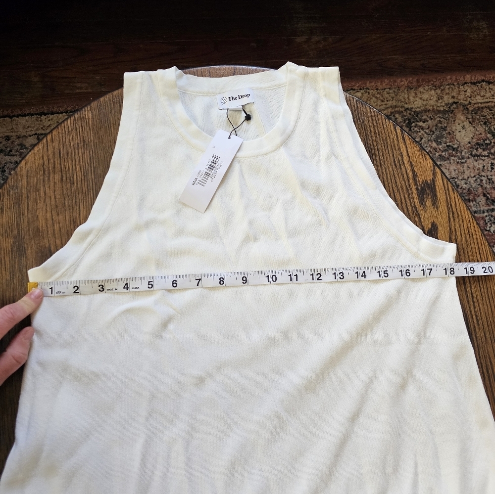 The Drop Gabriela High Neck Cut-in A-line Side-Slit Maxi Sweater Dress Size XL - Picture 9 of 13